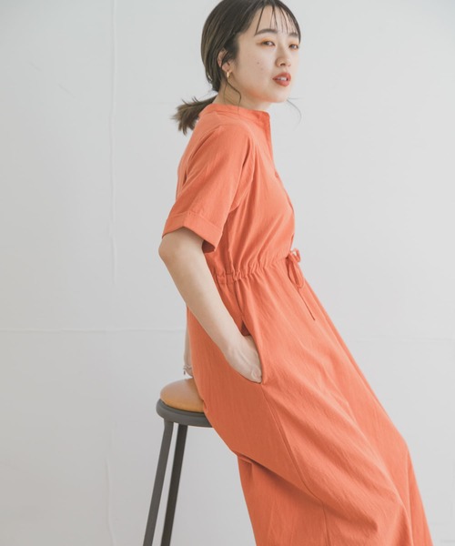 ITEMS URBANRESEARCH（アイテムズ アーバンリサーチ）の「ドライコットンワンピース（ワンピース・レディース・ベージュ/ネイビー/オレンジ/モカ・FREE）」の13枚目の写真