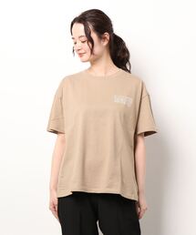 Samansa Mos2 | 刺繍×バックプリントTシャツ(Tシャツ/カットソー)