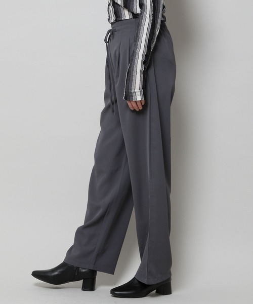 ALAND（エーランド）の「3.3Field Trip／2TUCK STRING パンツ 2277663（スラックス・レディース・ブラック/アイボリー/チャコール・FREE）」の7枚目の写真