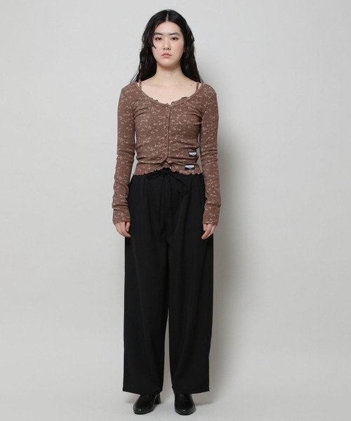 ALAND（エーランド）の「3.3Field Trip／2TUCK STRING パンツ 2277663（スラックス・レディース・ブラック/アイボリー/チャコール・FREE）」の10枚目の写真