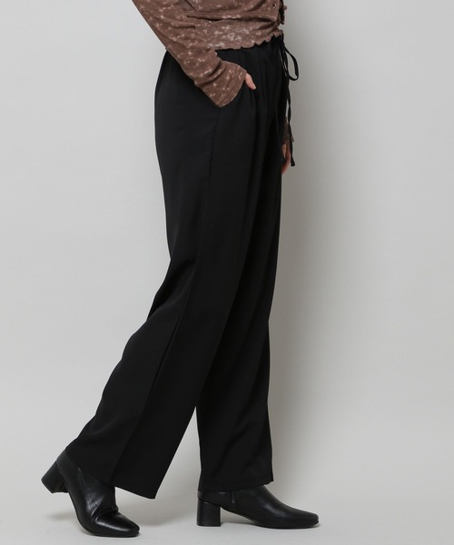 ALAND（エーランド）の「3.3Field Trip／2TUCK STRING パンツ 2277663（スラックス・レディース・ブラック/アイボリー/チャコール・FREE）」の11枚目の写真