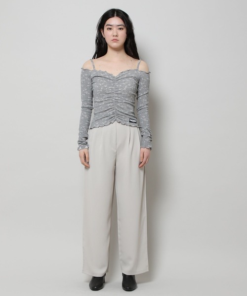 ALAND（エーランド）の「3.3Field Trip／2TUCK STRING パンツ 2277663（スラックス・レディース・ブラック/アイボリー/チャコール・FREE）」の14枚目の写真