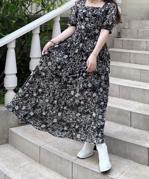 KOH.style バックプリーツライダースワンピース KOH.style☆バックプリーツライダースワンピース