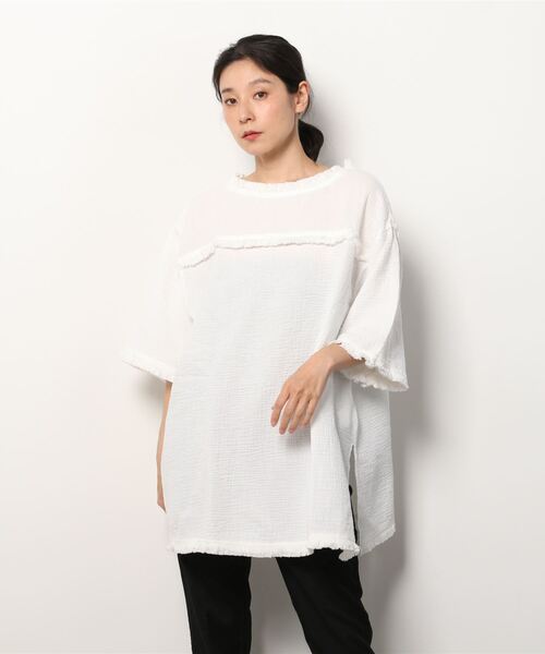 ムラサキスポーツ(ムラサキスポーツ)の「RIKKA FEMME/リッカファム ワンピース R22SS009(ワンピース・レディース・ブラック/ホワイト・FREE)」の1枚目の写真