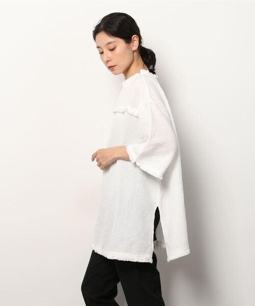 ムラサキスポーツ(ムラサキスポーツ)の「RIKKA FEMME/リッカファム ワンピース R22SS009(ワンピース・レディース・ブラック/ホワイト・FREE)」の4枚目の写真