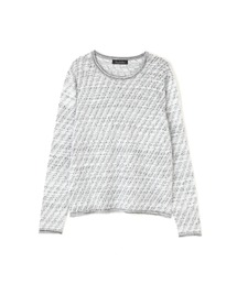 【LADIES'】TORNADO MART∴バイアスタッククルーネックニット