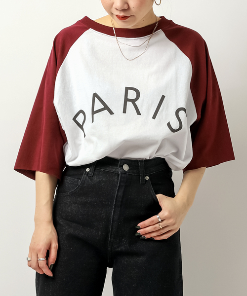 JOINT WORKS(ジョイントワークス)の「【SCREEN STARS / スクリーンスターズ】別注 Raglan Tシャツ(Tシャツ/カットソー・メンズ・ホワイト/ホワイト系その他・MEDIUM/LARGE)」の2枚目の写真