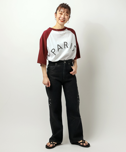 JOINT WORKS(ジョイントワークス)の「【SCREEN STARS / スクリーンスターズ】別注 Raglan Tシャツ(Tシャツ/カットソー・メンズ・ホワイト/ホワイト系その他・MEDIUM/LARGE)」の3枚目の写真