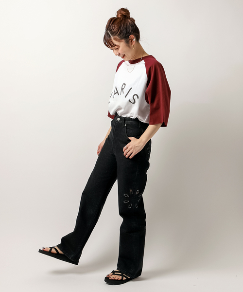 JOINT WORKS(ジョイントワークス)の「【SCREEN STARS / スクリーンスターズ】別注 Raglan Tシャツ(Tシャツ/カットソー・メンズ・ホワイト/ホワイト系その他・MEDIUM/LARGE)」の4枚目の写真