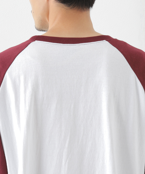 JOINT WORKS(ジョイントワークス)の「【SCREEN STARS / スクリーンスターズ】別注 Raglan Tシャツ(Tシャツ/カットソー・メンズ・ホワイト/ホワイト系その他・MEDIUM/LARGE)」の13枚目の写真