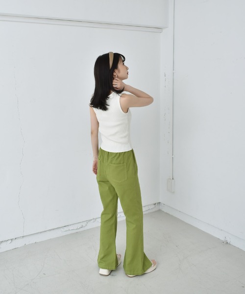 RETRO GIRL（レトロガール）の「アソートリブタンク（タンクトップ・レディース・アイボリー/ブルー/グリーン/ブラック/ホワイト/オレンジ・FREE）」の10枚目の写真