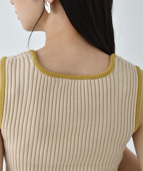 RETRO GIRL（レトロガール）の「アソートリブタンク（タンクトップ・レディース・アイボリー/ブルー/グリーン/ブラック/ホワイト/オレンジ・FREE）」の22枚目の写真