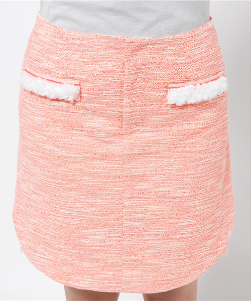 sakayori（サカヨリ）の「【sakayori.】エステルコットンネオンツィードSK（スカート・レディース・ピンク/ネイビー・38/36）」の5枚目の写真