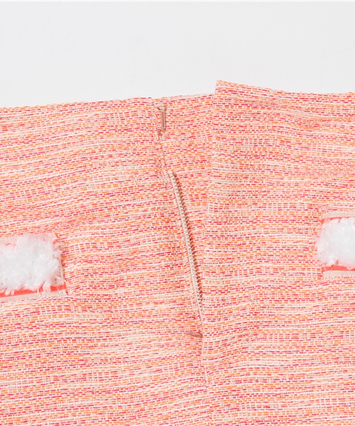 sakayori（サカヨリ）の「【sakayori.】エステルコットンネオンツィードSK（スカート・レディース・ピンク/ネイビー・38/36）」の9枚目の写真