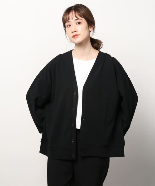 INNOCENT(イノセント)の「『オーバーサイズ』カーディガン(カーディガン/ボレロ・レディース・ブラック/チャコール/グレイッシュベージュ/ライトグレー/ブルー・LARGE/MEDIUM)」の8枚目の写真