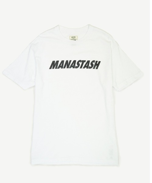 MANASTASH(マナスタッシュ)の「MANASTASH N.A.U/マナスタッシュエヌエーユー CEMENT LOGO TEE セメントロゴティー(Tシャツ/カットソー・メンズ・ホワイト/ブラック・X-LARGE/MEDIUM/LARGE)」の8枚目の写真