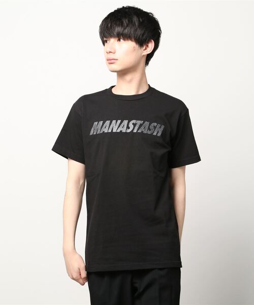 MANASTASH(マナスタッシュ)の「MANASTASH N.A.U/マナスタッシュエヌエーユー CEMENT LOGO TEE セメントロゴティー(Tシャツ/カットソー・メンズ・ホワイト/ブラック・X-LARGE/MEDIUM/LARGE)」の9枚目の写真