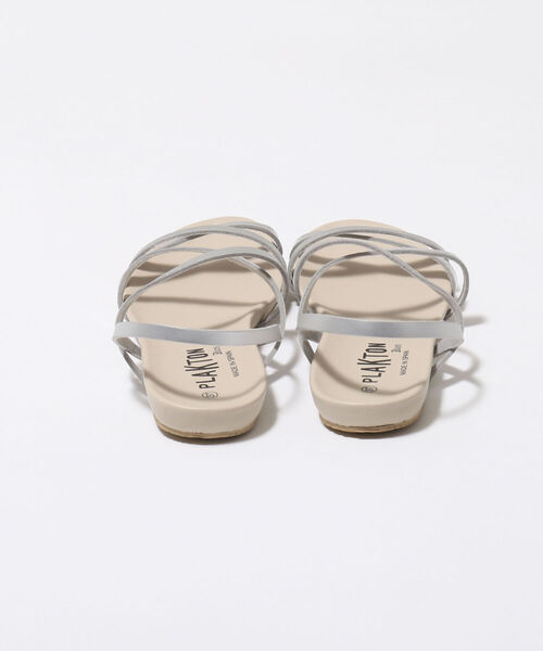 PLAKTON(プラクトン)の「【PLAKTON/ プラクトン】ダブルクロスサンダル(サンダル・レディース・ゴールド/シルバー/ブラック・36/37/38)」の9枚目の写真