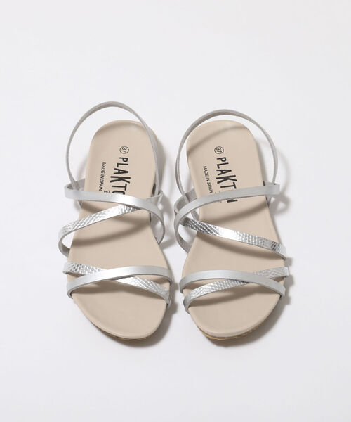 PLAKTON(プラクトン)の「【PLAKTON/ プラクトン】ダブルクロスサンダル(サンダル・レディース・ゴールド/シルバー/ブラック・36/37/38)」の8枚目の写真