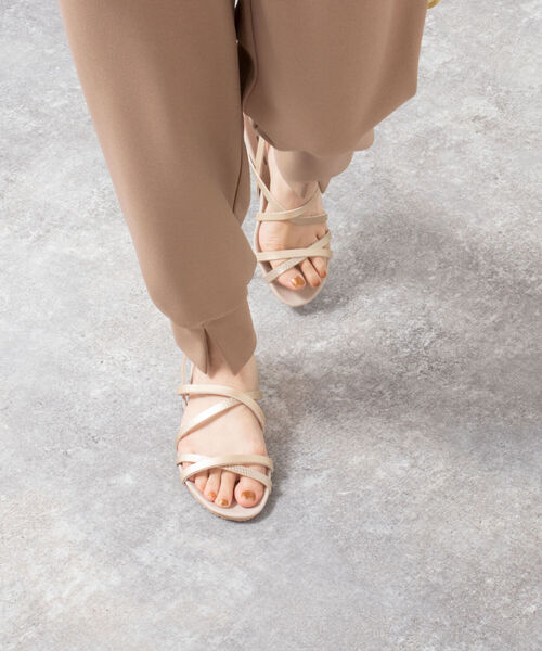 PLAKTON(プラクトン)の「【PLAKTON/ プラクトン】ダブルクロスサンダル(サンダル・レディース・ゴールド/シルバー/ブラック・36/37/38)」の5枚目の写真