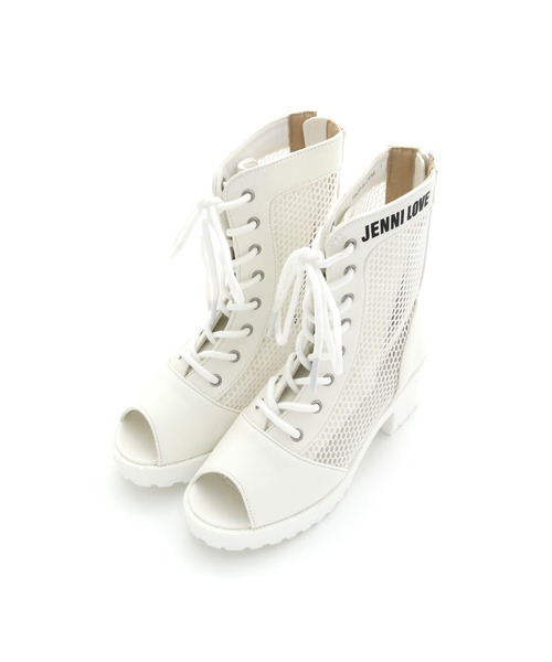 JENNI love（ジェニィラブ）の「メッシュブーツサンダル（サンダル・キッズ・ブラック/オフホワイト・22cm/23cm/24cm/20cm/21cm）」の10枚目の写真