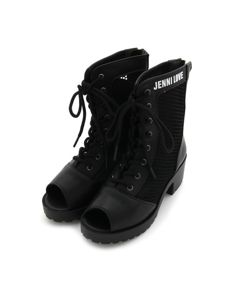 JENNI love（ジェニィラブ）の「メッシュブーツサンダル（サンダル・キッズ・ブラック/オフホワイト・22cm/23cm/24cm/20cm/21cm）」の21枚目の写真