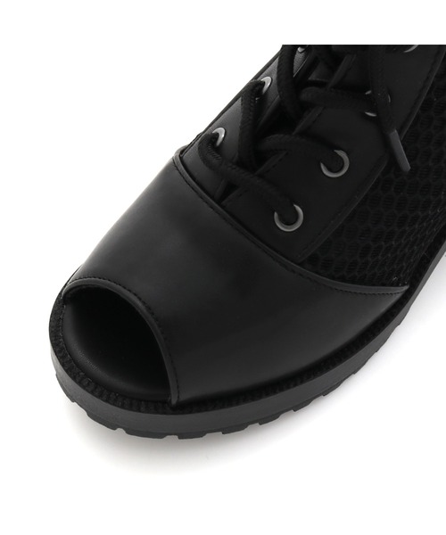 JENNI love（ジェニィラブ）の「メッシュブーツサンダル（サンダル・キッズ・ブラック/オフホワイト・22cm/23cm/24cm/20cm/21cm）」の22枚目の写真