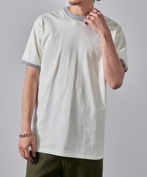 セール】【Cross＆Stitch】カレッジリンガーTシャツ OE1121（T