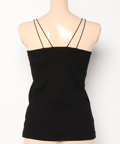 CAPRICIEUX LE'MAGE（カプリシューレマージュ）の「Wストラップキャミ（キャミソール・レディース・ブラック/ベージュ/ホワイト・FREE）」の5枚目の写真