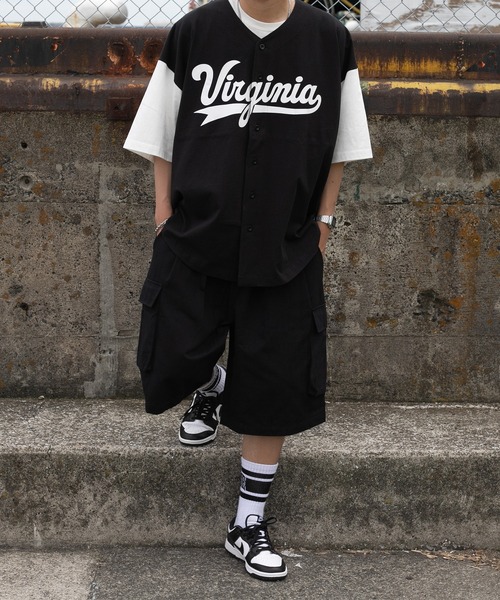 kutir(クティール)の「ビッグシルエットベースボールシャツ(Tシャツ/カットソー・メンズ・ブラック/ダークグリーン/オフホワイト・MEDIUM/LARGE)」の21枚目の写真