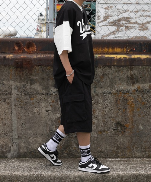 kutir(クティール)の「ビッグシルエットベースボールシャツ(Tシャツ/カットソー・メンズ・ブラック/ダークグリーン/オフホワイト・MEDIUM/LARGE)」の18枚目の写真