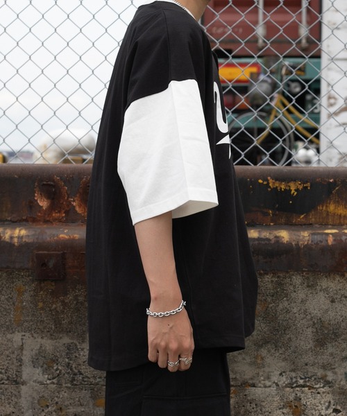 kutir(クティール)の「ビッグシルエットベースボールシャツ(Tシャツ/カットソー・メンズ・ブラック/ダークグリーン/オフホワイト・MEDIUM/LARGE)」の11枚目の写真