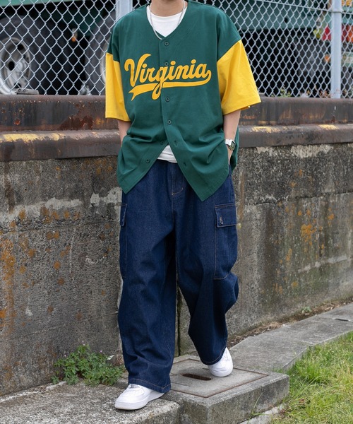 kutir(クティール)の「ビッグシルエットベースボールシャツ(Tシャツ/カットソー・メンズ・ブラック/ダークグリーン/オフホワイト・MEDIUM/LARGE)」の22枚目の写真
