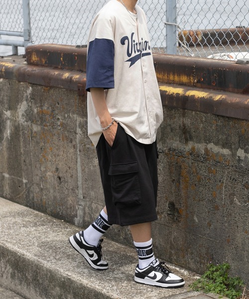 kutir(クティール)の「ビッグシルエットベースボールシャツ(Tシャツ/カットソー・メンズ・ブラック/ダークグリーン/オフホワイト・MEDIUM/LARGE)」の20枚目の写真