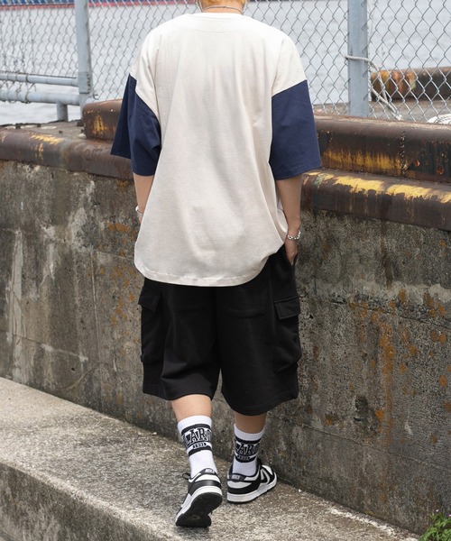 kutir(クティール)の「ビッグシルエットベースボールシャツ(Tシャツ/カットソー・メンズ・ブラック/ダークグリーン/オフホワイト・MEDIUM/LARGE)」の17枚目の写真