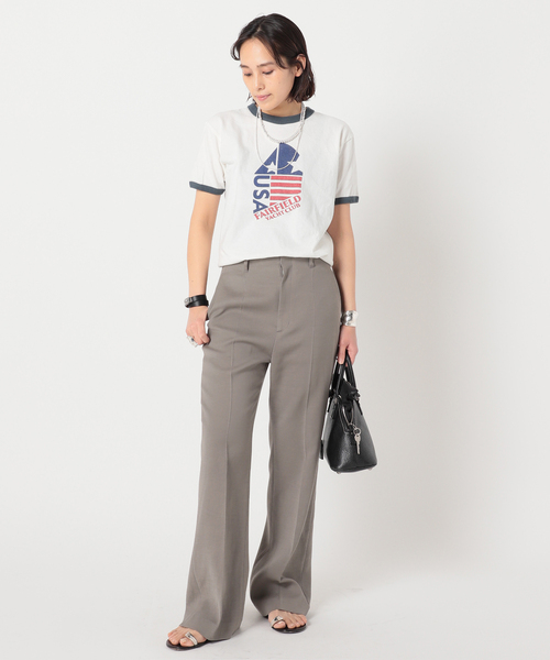 AP STUDIO（エーピーストゥディオ）の「CANGIOLI ハイウエストパンツ（その他パンツ・レディース・グレー系その他/ブラック・38/40/36）」の8枚目の写真