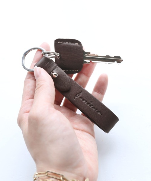 [mieno]牛革レザーキーホルダー