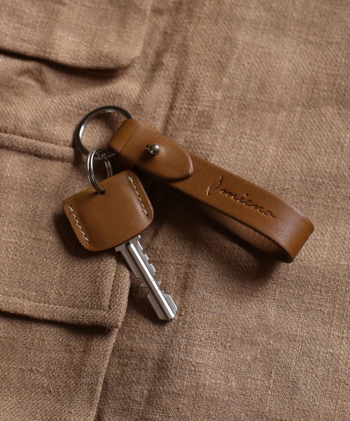 [mieno]牛革レザーキーホルダー