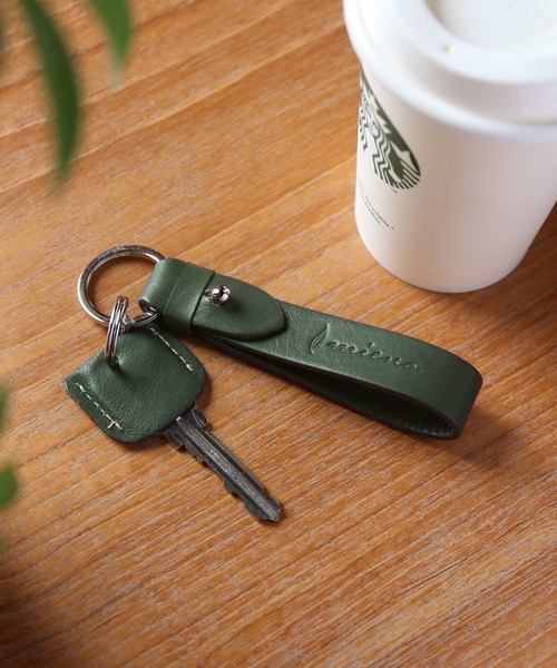 [mieno]牛革レザーキーホルダー