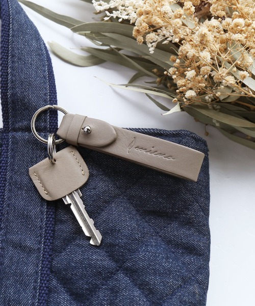 [mieno]牛革レザーキーホルダー