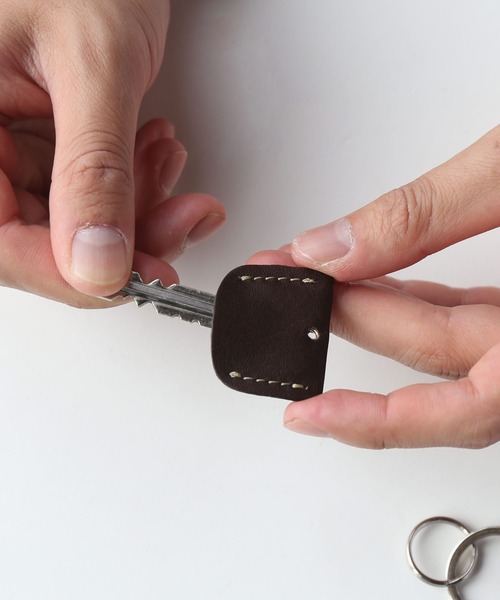 [mieno]牛革レザーキーホルダー