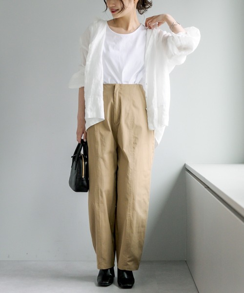 PUAL CE CIN（ピュアルセシン）の「【Du noir】切替バルーンパンツ（その他パンツ・レディース・ブラック/ベージュ・FREE）」の5枚目の写真