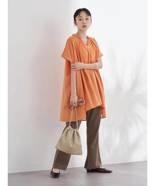 earth music&ecology（アースミュージックアンドエコロジー）の「ジオメトリック柄ジャガードパンツ（その他パンツ・レディース・アイボリー/モカ・FREE）」の14枚目の写真