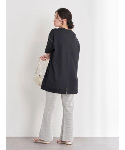 earth music&ecology（アースミュージックアンドエコロジー）の「ジオメトリック柄ジャガードパンツ（その他パンツ・レディース・アイボリー/モカ・FREE）」の18枚目の写真