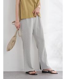 earth music&ecology | ジオメトリック柄ジャガードパンツ(その他パンツ)