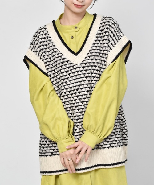 ブランド古着 ノースリーブニット ニット セーター Retro Girl レトロガール のファッション通販 Zozoused
