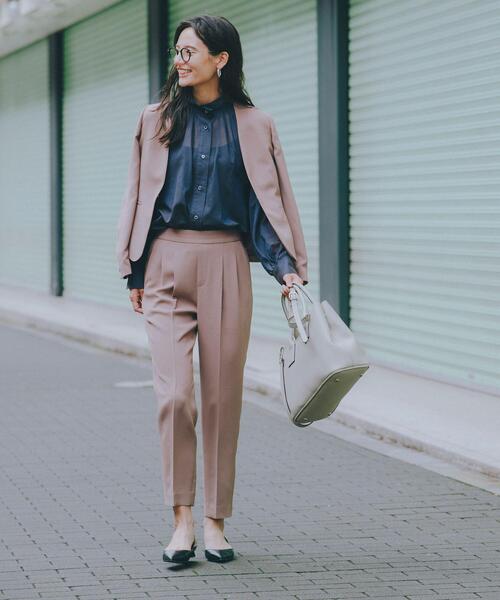 GREEN LABEL RELAXING ノーカラージャケット green label relaxing グリーンレーベルリラクシング レディース