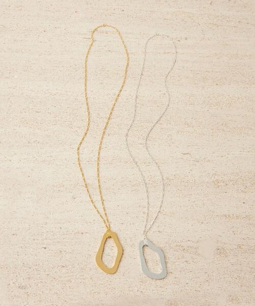 CITEN（シテン）の「＜CITEN＞オーバルモチーフ ネックレス（ネックレス・レディース・ゴールド/シルバー・FREE）」の10枚目の写真