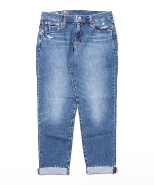GAP（ギャップ）の「ウォッシュウェル ミッドライズ ガールフレンドデニム（デニムパンツ・レディース・ライトインディゴブルー・23/24/25/26/27/28/29/30）」の2枚目の写真