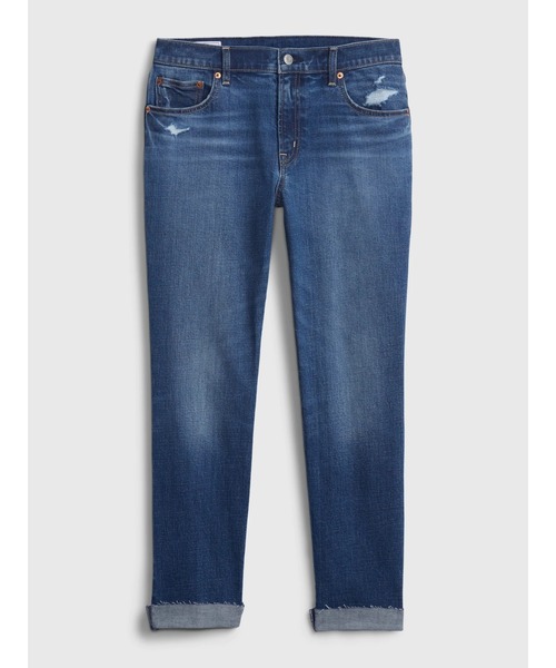 GAP（ギャップ）の「ウォッシュウェル ミッドライズ ガールフレンドデニム（デニムパンツ・レディース・ライトインディゴブルー・23/24/25/26/27/28/29/30）」の8枚目の写真